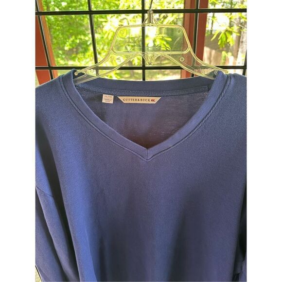 Cutter & Buck Men’s Blue V-Neck LS V Neck Lakemont Tri-Blend Sweater XXL - Picture 4 of 9
